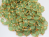 Green Chalcedony Oval Faceted Bezel Chain in Yellow Gold, 12x14 mm, (GMC-GCL-12X14)